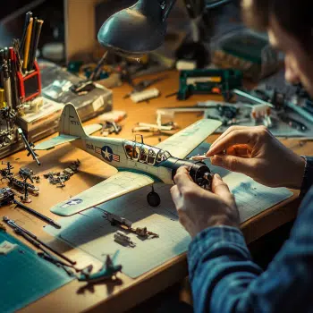 Plastic model aeroplanec kits